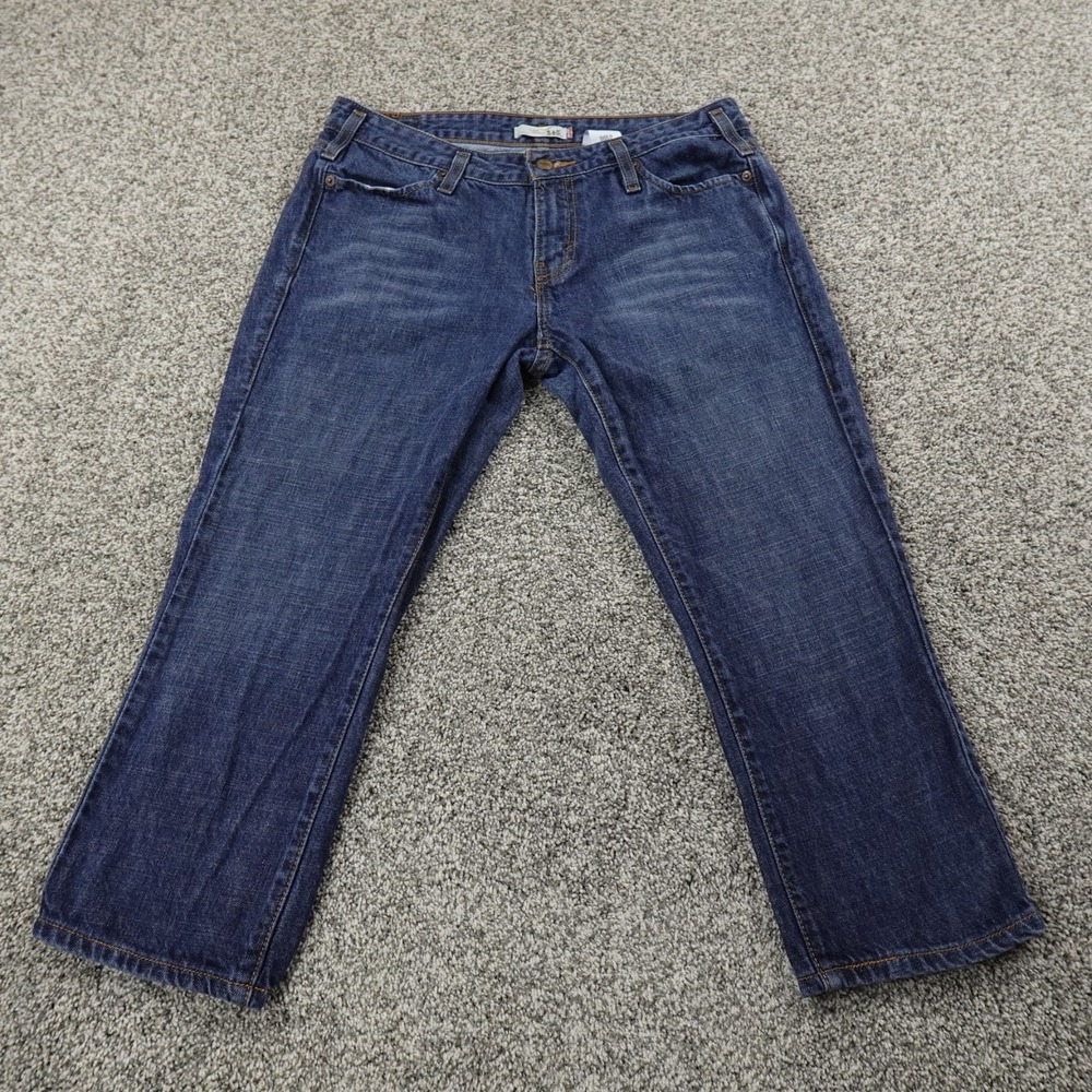VTG Levis Jeans Womens 10 Dark Blue Denim Pants 545‎ Low Skinny Stretch Y2K Fade